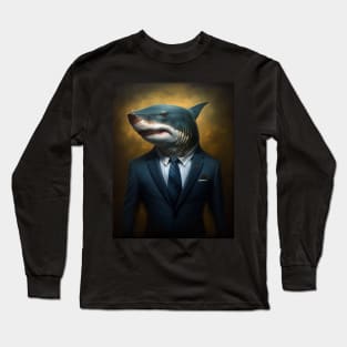 Royal Portrait of a Shark Long Sleeve T-Shirt